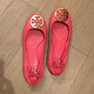 Tory Burch Pink Reva Flats